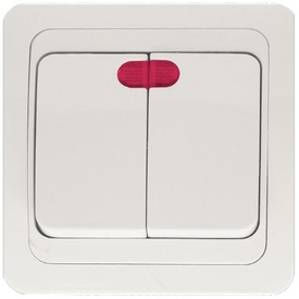 Intrerupator ST Dublu cu Led - 660106
