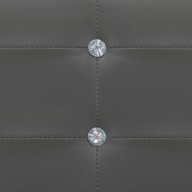 Pat cu saltea, gri, 120 x 200 cm, piele ecologică