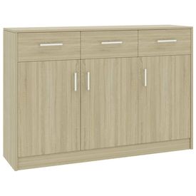 Servantă, culoare stejar Sonoma, 110 x 34 x 75 cm, PAL