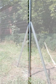 Stalp pt Plasa Gard din Otel Zincat - 30x40x30-2 - 649247