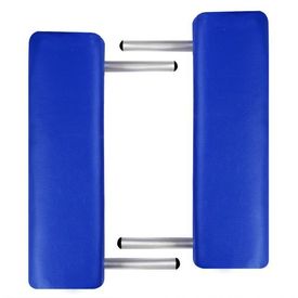 Masă de masaj pliabilă cadru din aluminiu 3 părți Albastru