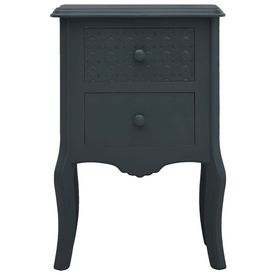 Noptieră, gri, 43 x 32 x 65 cm, MDF