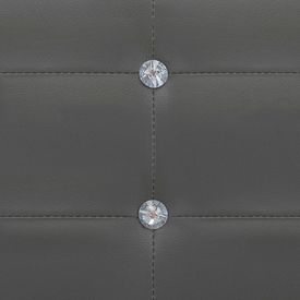 Pat cu saltea, gri, 140 x 200 cm, piele ecologică