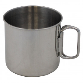 Cana inox 450 ml, cu maner pliabil