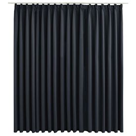 Draperie camuflaj cu cârlige, negru, 290 x 245 cm