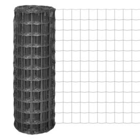Euro gard cu plasă din oțel de 77 x 64 mm, 25 x 1,2 m, gri