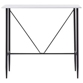 Masă de bar, alb, 120 x 60 x 110 cm, MDF