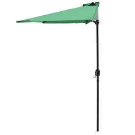 Umbrela semicirculara HU300 pentru balcon verde [casa.pro]