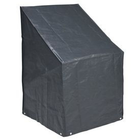 Nature Husă scaune stivuite, PE, gri închis, 110 x 68 x 68 cm, 6030606