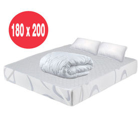 Set Avantaj Saltea Luxor Elite Memory 180x200x22 plus 2 perne plus Husa hipoalergenica plus Pilota iarna microfibra 200x200