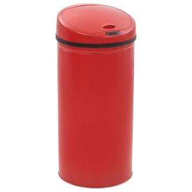 vidaXL Coș de gunoi cu senzor, 52 L, roșu
