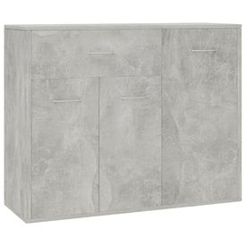 Servantă, gri beton, 88 x 30 x 70 cm, PAL