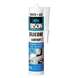 BISON Silicon Sanitar alb 280ml