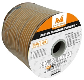 Garnitura Autoadeziva EPDM Profil P 2x50m - maro - 655299