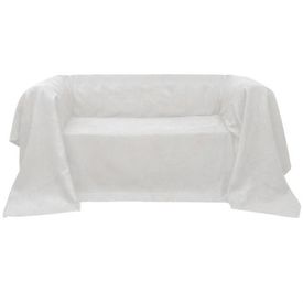 Husă din velur micro-fibră pentru canapea 210 x 280 cm, Crem