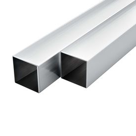 vidaXL Tuburi din aluminiu, secțiune pătrată, 6 buc, 40x40x2 mm, 1 m