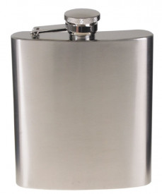 Butelca inoxidabila cu capac, volum 225 ml, argintie