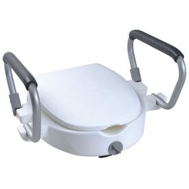 Parcura Scaun toaletă înalt cu brațe, 120 kg, alb 84841