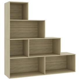 Bibliotecă/Separator cameră, stejar Sonoma, 155x24x160 cm, PAL