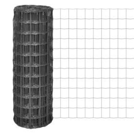 Euro gard cu plasă din oțel de 77 x 64 mm, 25 x 1 m, gri