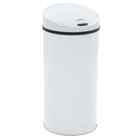 vidaXL Coș de gunoi cu senzor, 52 L, alb