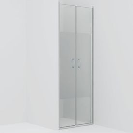 Uși cabină de duș, jumătate mat, 90x180 cm, ESG