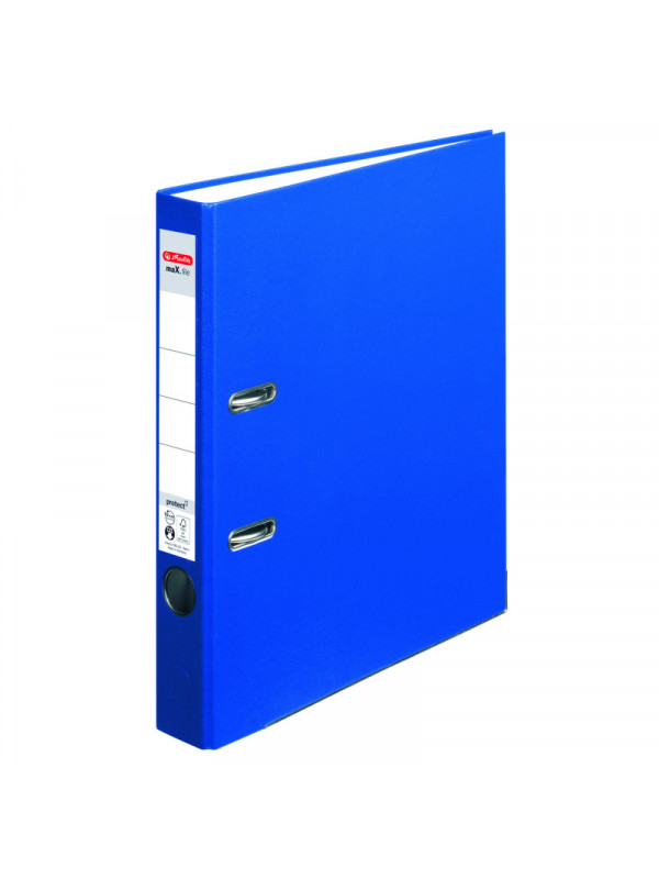 BIBLIORAFT A4 5CM PP ALBASTRU HERLITZ