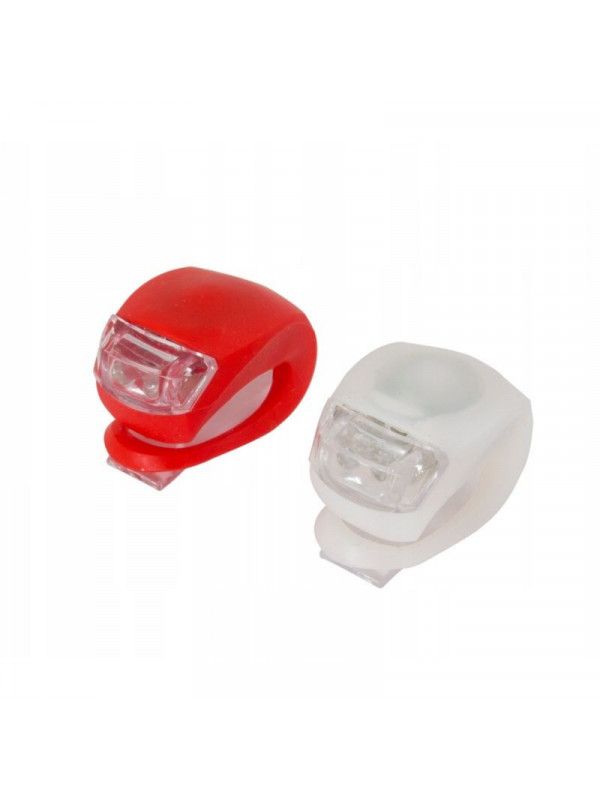 Lumini de siguranta bicicleta, Esperanza, LED 3 moduri iluminare, silicon, set 2 bucati