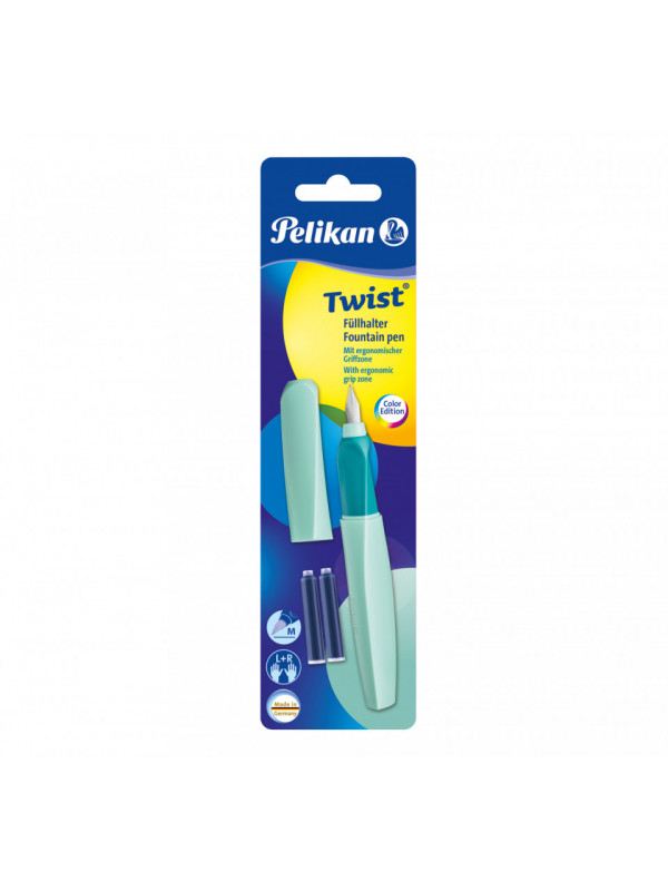 STILOU TWIST NEO MINT, PENITA M, 2 REZERVE ALBASTRE, BLISTER