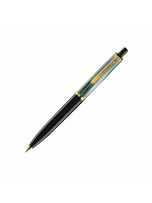 Pix classic Pelikan K200 negru cu vberde marmor si accesorii placate cu aur 987727