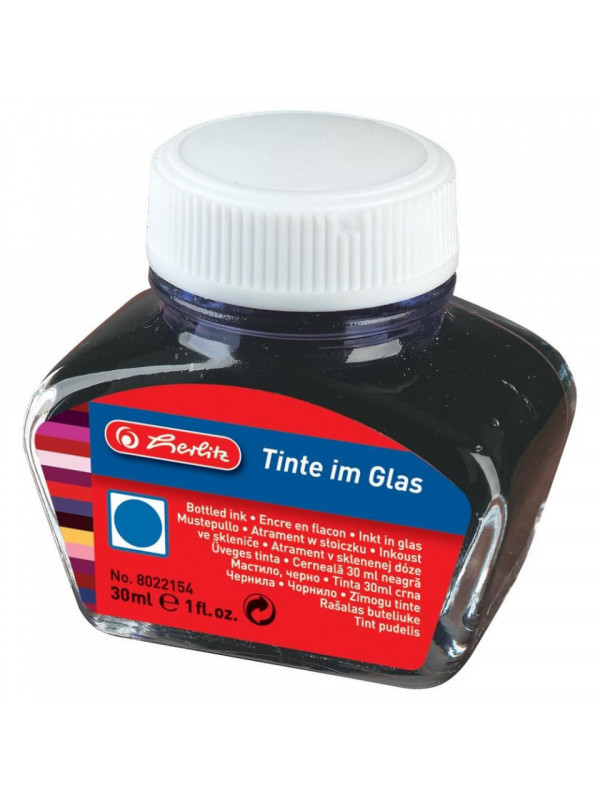 Cerneala Herlitz, calimara 30ml, albastru