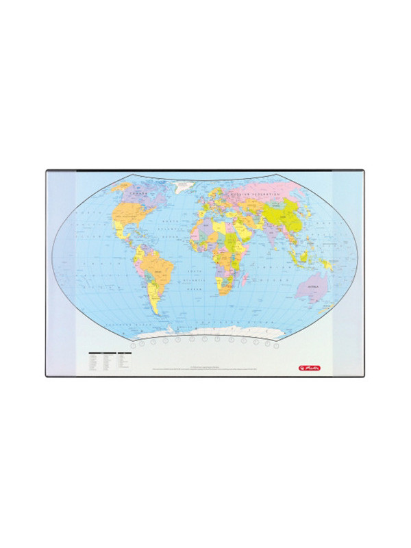 Mapa pentru birou Herlitz, Harta lumii, 70 x 45 cm