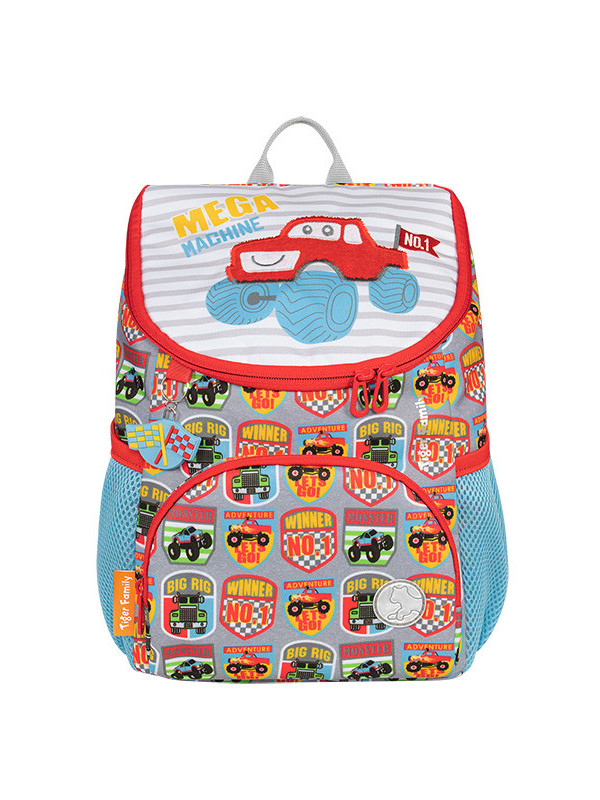 Ghiozdan Little Travelers cu motiv Mega Machine