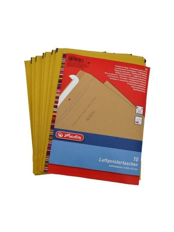 Plic antisoc cu alveole Herlitz C4, 250 x 345 mm, 10 buc/set