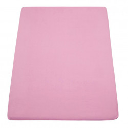 Cearceaf pat cu elastic 160x200 cm roz
