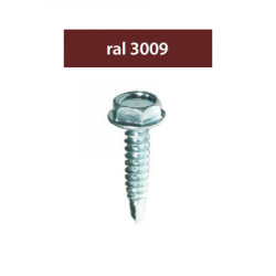 SURUBURI PERFORATOARE RAL3009-ROSU 4.8X28MM, 250/SET