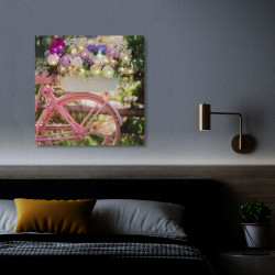 Tablou LED - „Bicicletă” - 2 x AA, 30 x 30 cm