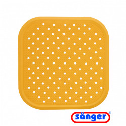 Covoras antiderapant pentru dus 56x56cm - Galben