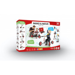 Infento, bicicleta, tricicleta, trotineta modulara 14 in 1, 156 parti, recomandat pentru copii 1- 6 ani