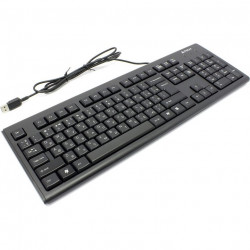 Tastatura A4TECH USB, Comfort Round (taste rotunjite), Black (KR-83-USB)