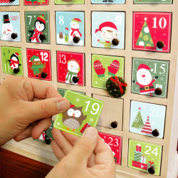 Set autocolante calendar de Advent - 5 x 5 cm