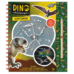 Set scratchbook, Totum, Dinozauri, 25 piese