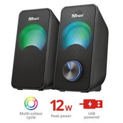 TRUST Arys RGB Compact 2.0 Speaker Set