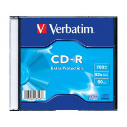 Verbatim CD-R 52X EXTRA PROT. SINGLE WR SL