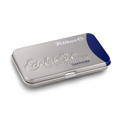 Caseta metalica edelstein cu patroane,set 6 patroane,albastru safir