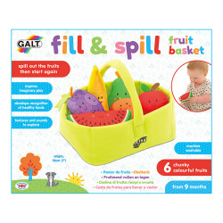Cos cu fructe pentru bebelusi, Fill and Spill, Galt 1005410