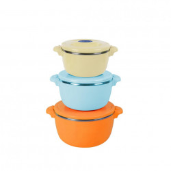 SET 3CASEROLE TERMICE 2+4+6L,BELLY ORANG