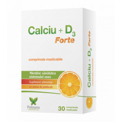 Calciu cu Vitamina D3 Forte Portocale – Suport Optim pentru Oase și Sistemul Muscular