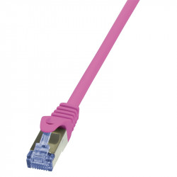 Cablu Patchcord Logilink Cat.6a 10g S/Ftp Pimf Primeline 0,25m Roz
