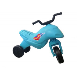 Motocicleta copii cu trei roti fara pedale mediu culoarea albastru deschis